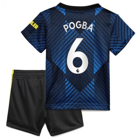 Billiga Fotbollströjor Manchester United Paul Pogba 6 Barn Tredje tröja 2021/22 Kortärmad